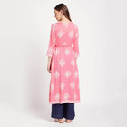 All Over Print Kurta, गुलाबी, small image number null