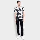Cotton Round Neck T-Shirt, White, small image number null