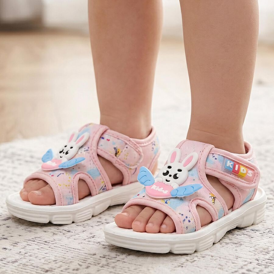 Girls' Sandal, गुलाबी, large