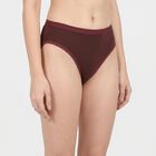 Women's Brown Regular Fit Solid Panty, भूरा, small