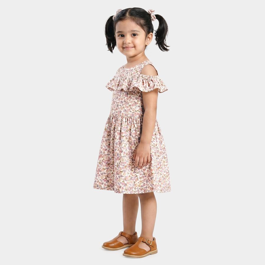 Girls' Frock, Off White, large