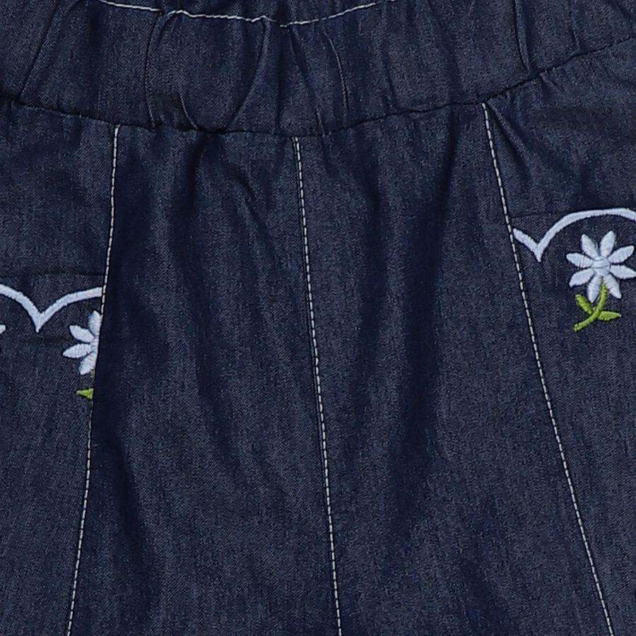 Girls' Blue Slim Fit Jeans, Dark Blue, large