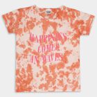 Girls' Cotton T-Shirt, पीच, small image number null
