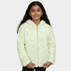 Girls Light Mint Green Hooded Casual Sweatshirt, हल्का हरा, small image number null