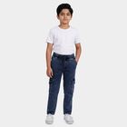 Boys Mid Blue Regular Fit Classic Jeans, Mid Blue, small