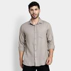 Men's 100% Cotton Casual Shirt , Beige, small image number null