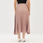 Women's Dusty Mauve Pleated Midi Skirt, Pink, small