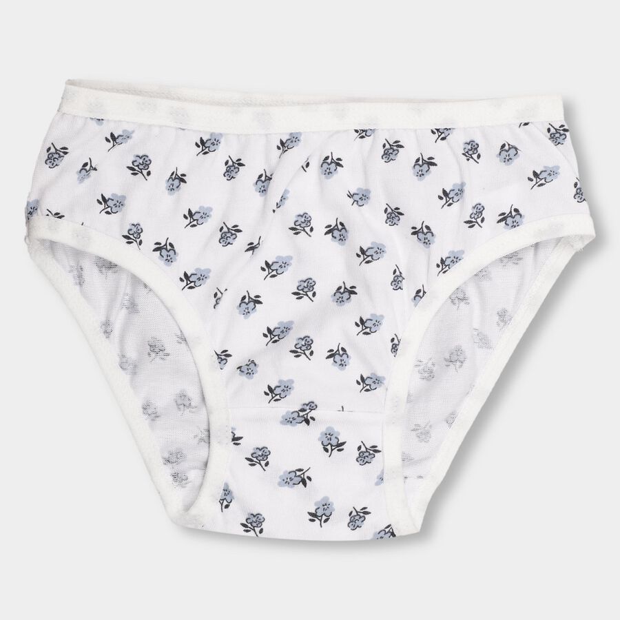 Girls' 100% Cotton V-Cut Panty , Navy Blue, large image number null