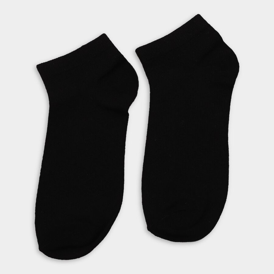 Men's Socks (Pack of 3), काला, large