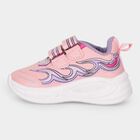 Girls Pink Velcro Strap Sneakers, Pink, small