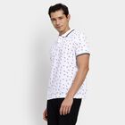 Men's 100% Cotton Collared Half Sleeves T-Shirt, White, small image number null