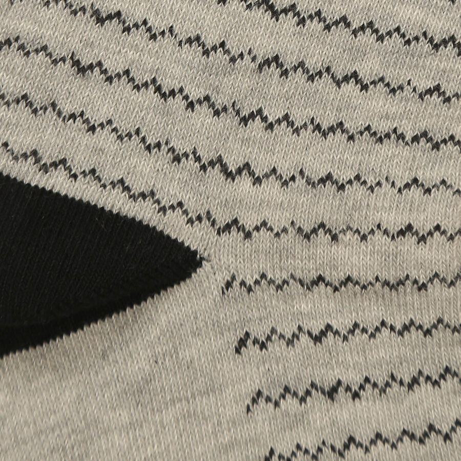 Cotton Spandex Jacquard Socks, Light Grey, large image number null