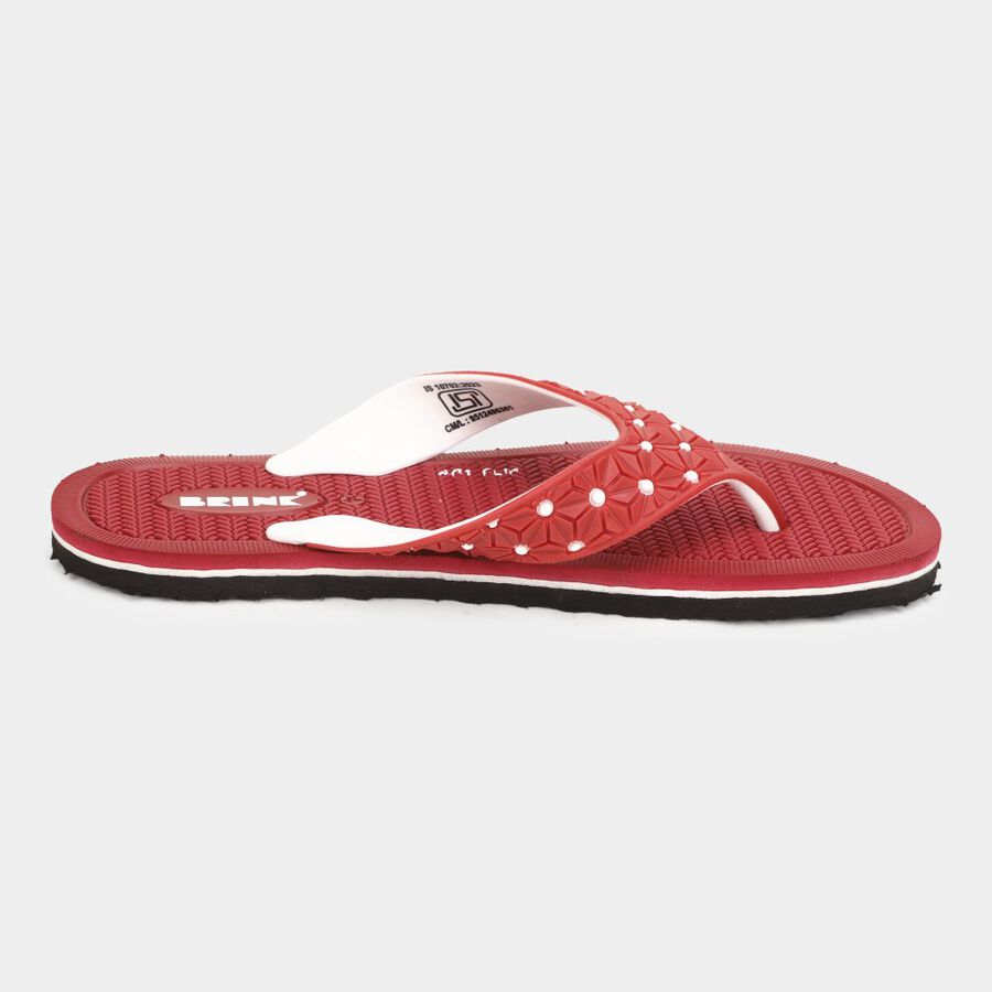 Womens Emboss Sliders, Maroon, large image number null
