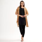 Women's Beige Crinkled Dupatta, Khaki, small image number null