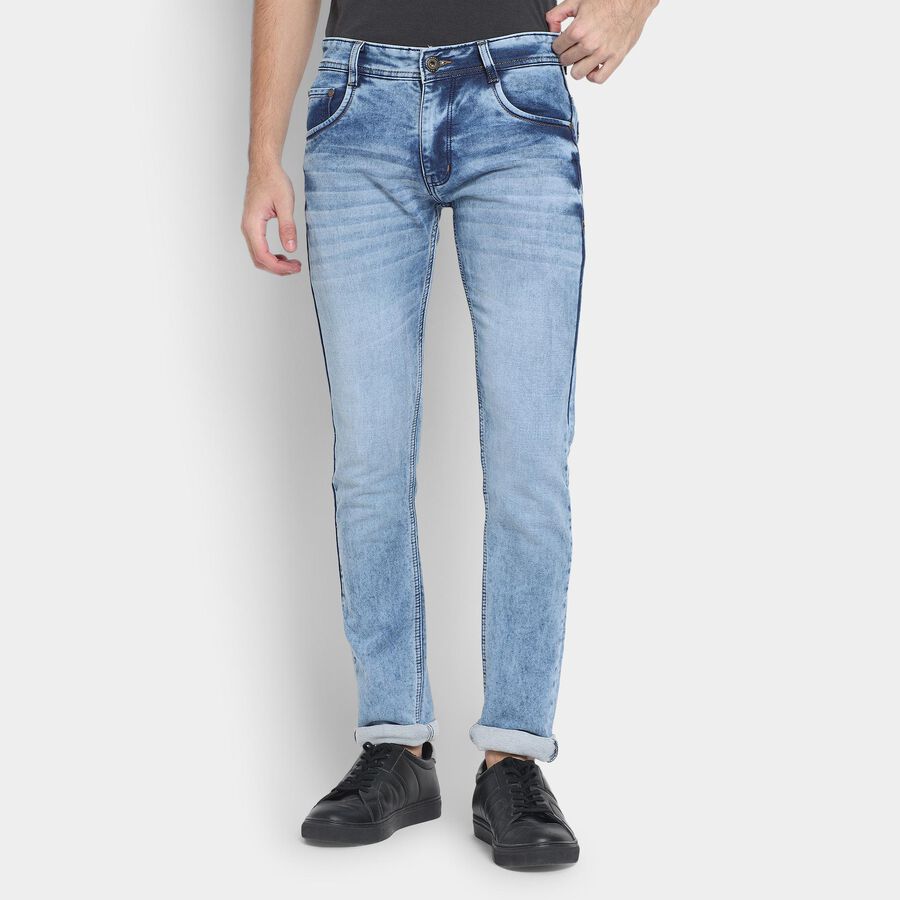 Men's Skinny Jeans, Light Blue, large image number null
