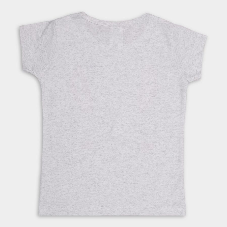 Girls' T-Shirt , Ecru Melange, large image number null