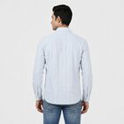 Men's Light Blue Cotton Spread Collar Regular Fit Shirt, हल्का नीला, small