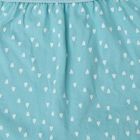 Girls' Aqua Regular Fit Solid Bloomer, एक्वा, small