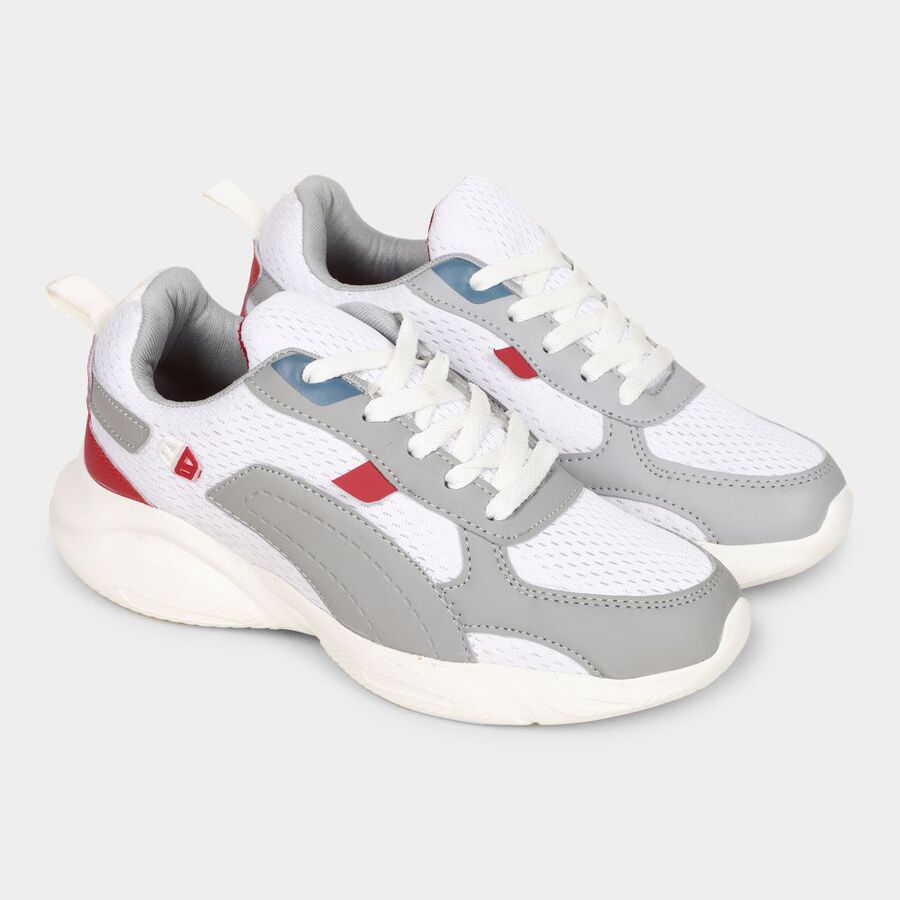 Men's Sport Shoes, White, large image number null