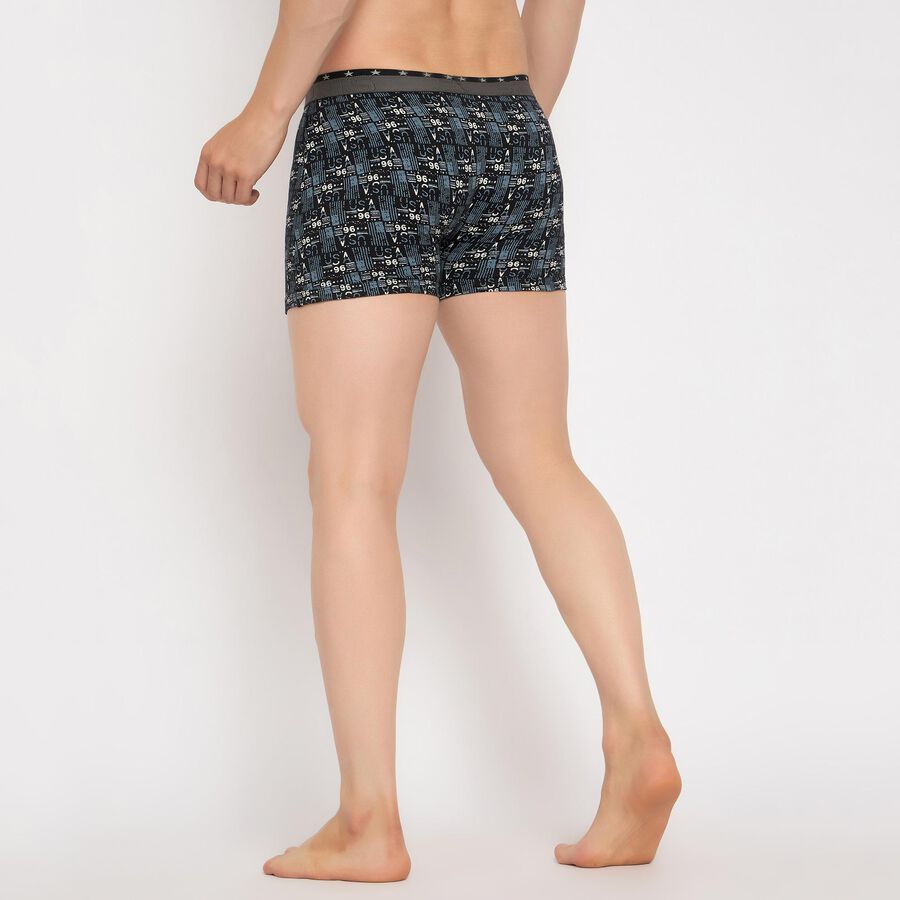 Men's 100% Cotton Trunks , काला, large