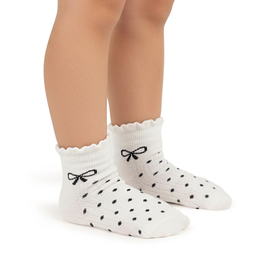 Girls' Light Pink Regular Fit Ankle-Length Socks, मरून, large image number null
