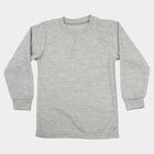 Boys Grey Long Sleeve Thermal, मिश्रित हल्का ग्रे, small