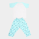 Boys Cotton Night Suit, मिश्रित हल्का ग्रे, small image number null