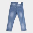 Girl's Embellished Regular Light Blue Jeans, Light Blue, small image number null