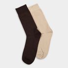 Men's Socks (Pack of 2), भूरा, small image number null