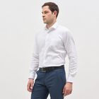 Men's Snow White Classic Formal Shirt, सफ़ेद, small image number null