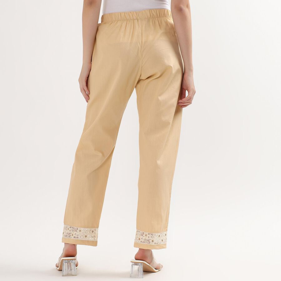 Ladies' 100% Cotton Palazzos, गहरा पीला, large image number null