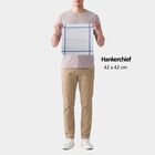 Men's Light Blue Checked Pack of 3 Handkerchief, Light Blue, small