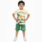 Boys' 100% Cotton Knit Baba Suit, Yellow, small image number null