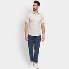Men's 100% Cotton Casual Shirt, Beige, small image number null