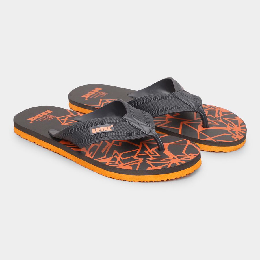 Men's V Strap Slipper, Orange, large image number null