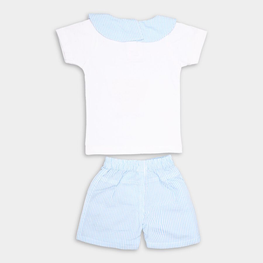 Infants' 100% Cotton Baba Suit , Mid Blue, large image number null