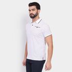 Men's 100% Cotton Collared Half Sleeves T-Shirt , भूरा, small