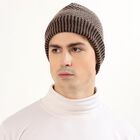 Men's Cap, भूरा, small