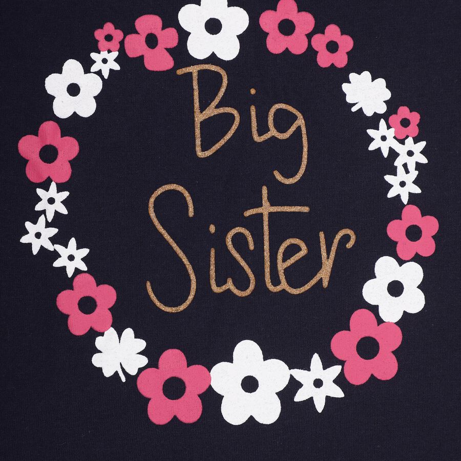 Girls' Short Set, Navy Blue, large image number null