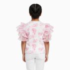 Girls' T-Shirt, गुलाबी, small