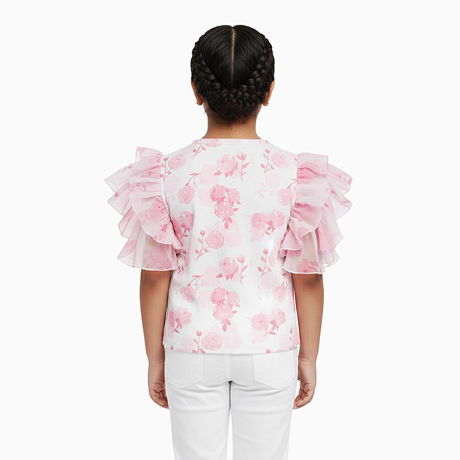 Girls' T-Shirt, गुलाबी, large