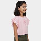 Girls' T-Shirt, हल्का गुलाबी, small