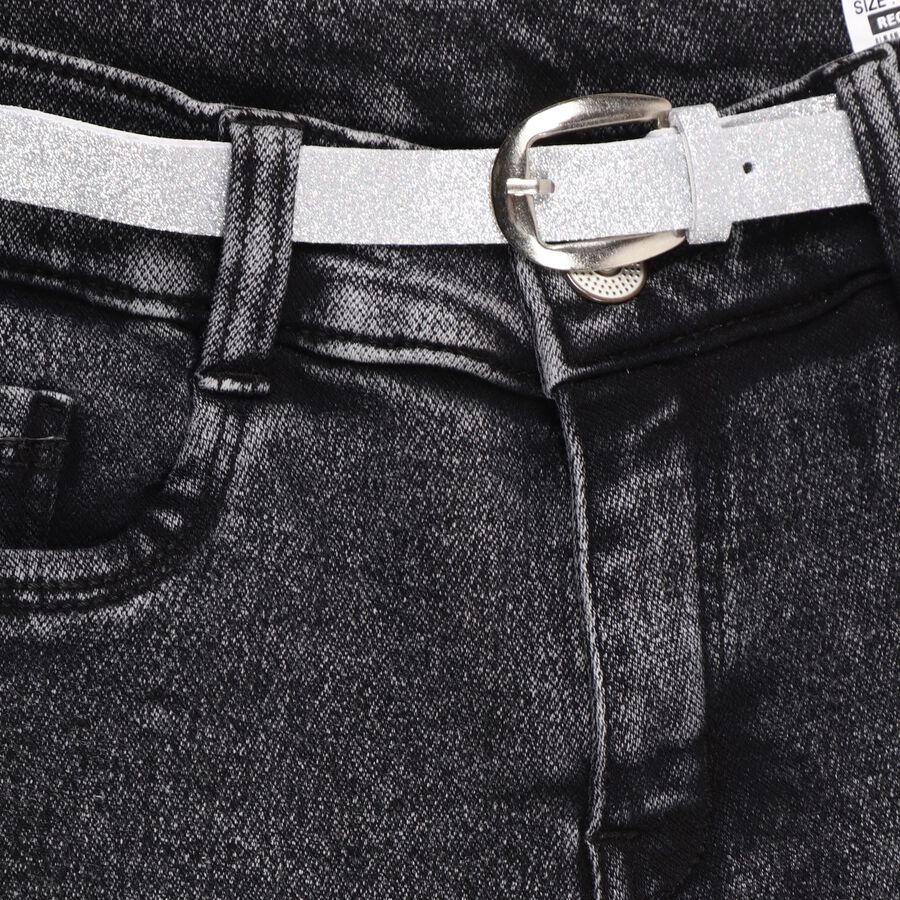 Girls' Jeans, Black, large image number null