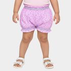Girls' Light Lavender Printed Ruffled Bloomers, लाइलेक, small image number null