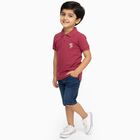 Boys' Half Sleeves T-Shirt, गुलाबी, small image number null