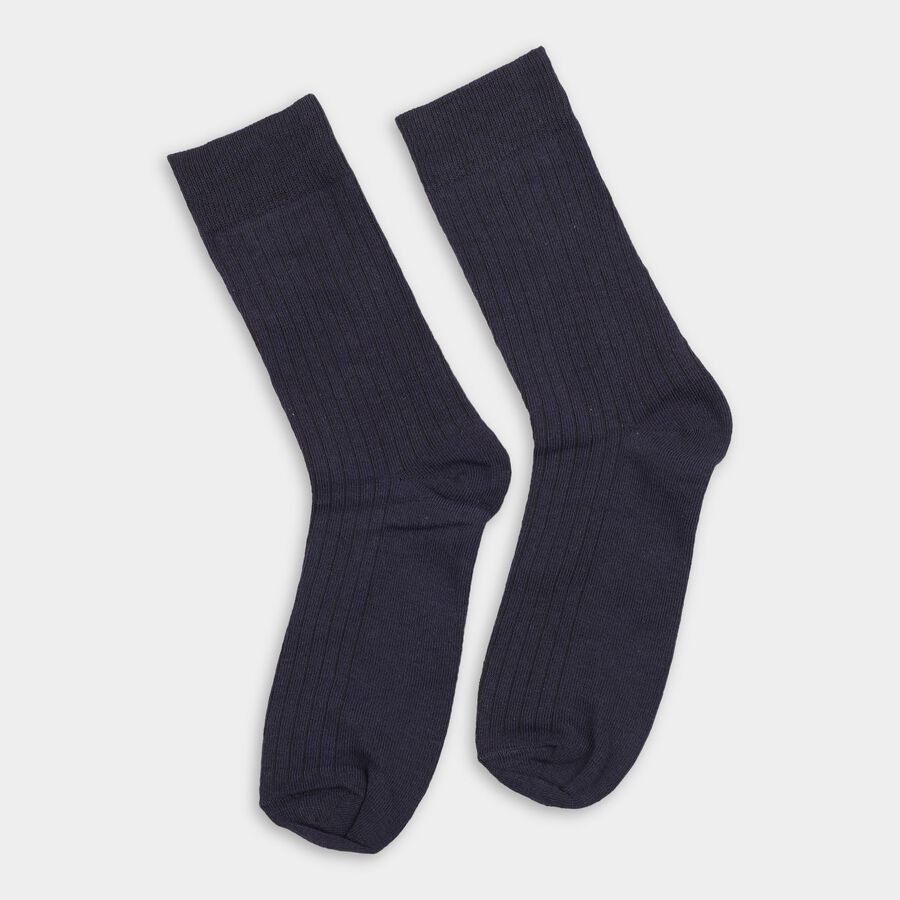 Men's Socks (Pack of 2), Navy Blue, large