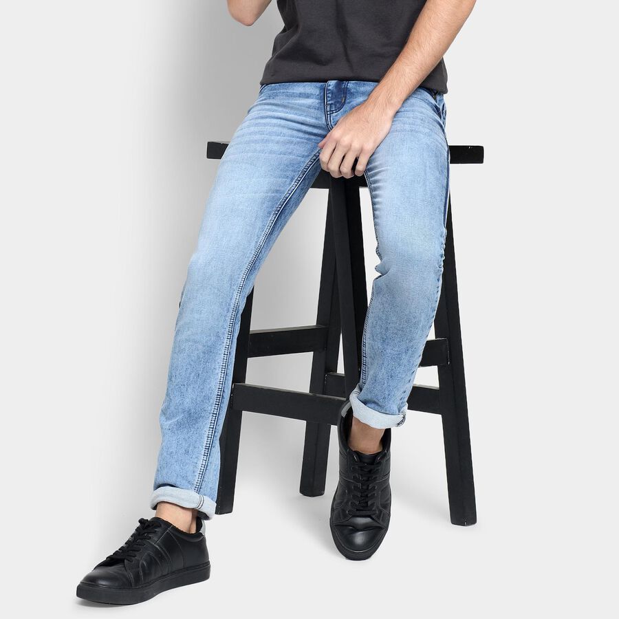 Men's Skinny Jeans, Light Blue, large image number null