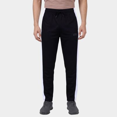 Men's Black Slim Fit Cuffed Track Pants
