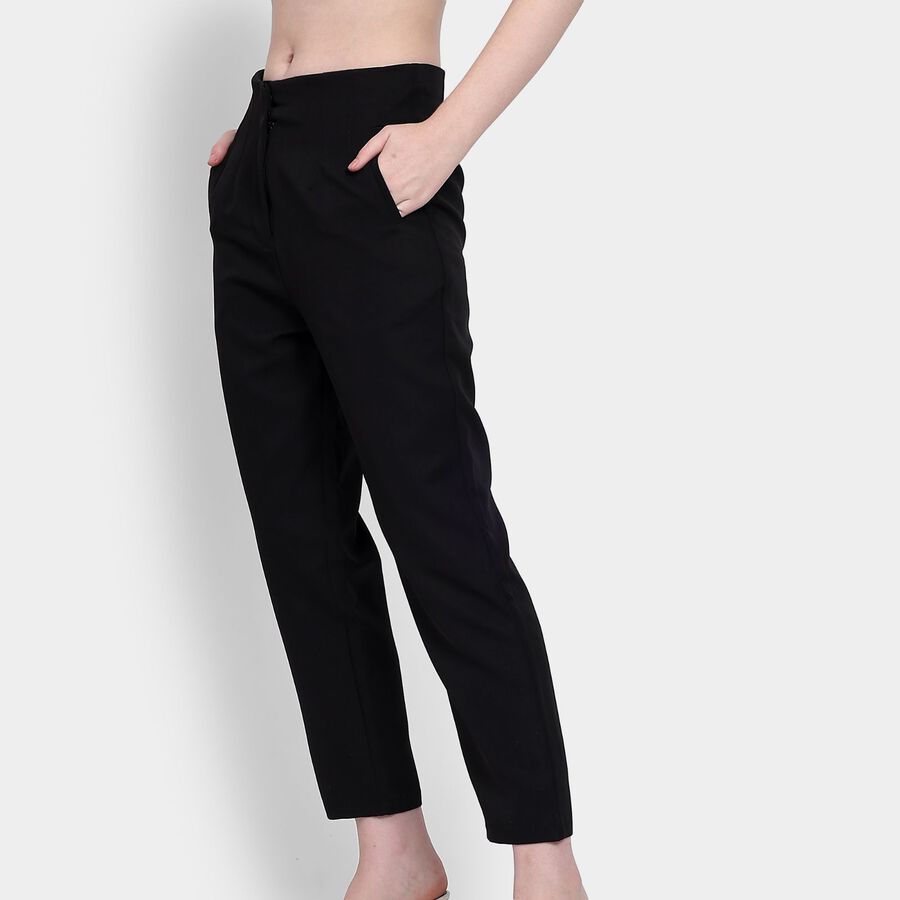 Ladies' Trousers, काला, large image number null