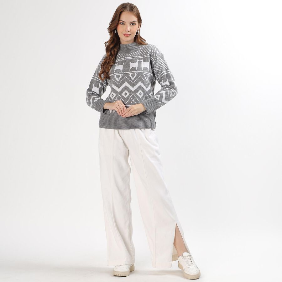 Ladies' Pullover, हल्का ग्रे, large image number null